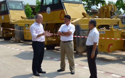 Chairman Thongsai & Greg visit VTE operation