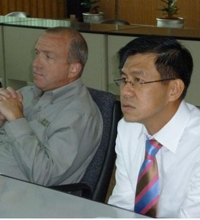 Walt Bradbury, Asia Region Manager and Khun Veera.